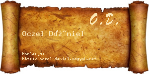 Oczel Dániel névjegykártya